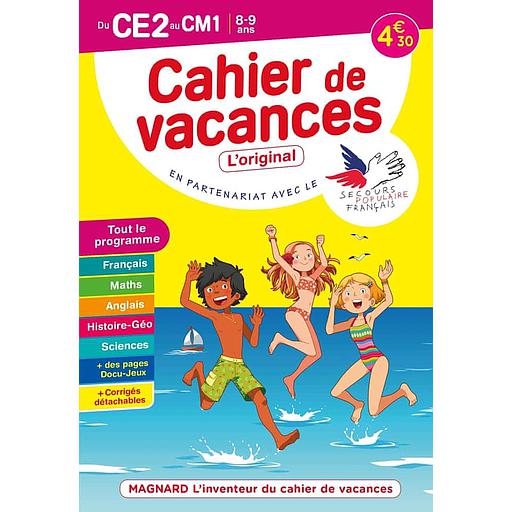 Cahier de vacances du CE2 au CM1