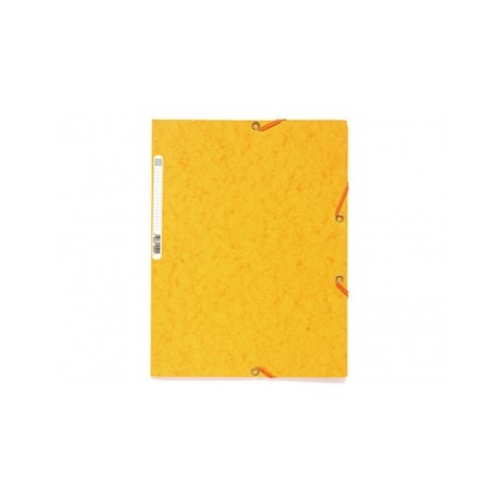 Chemise à Rabat A4 Cartonnée Jaune