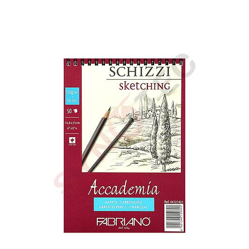 Bloc à Dessin 50 Feuilles avec Spiral Academia A5 120G