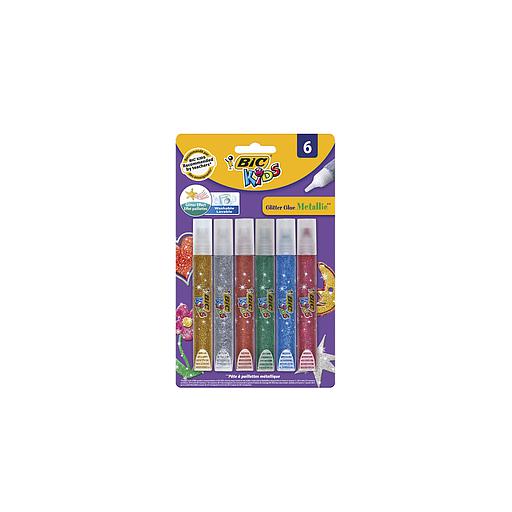 Glitter Glue Métallique de 6PCS