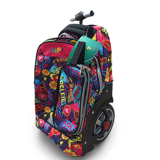 Cartable à Roulette avecTrousse 3 Poche TRL-SP19-1953