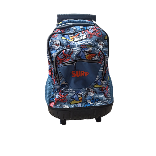 Cartable à Roulette avec Trousse 3 Poche TRL-K2031