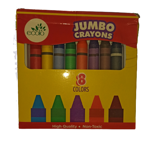 Boite de 8 Crayons Cire JUMBO