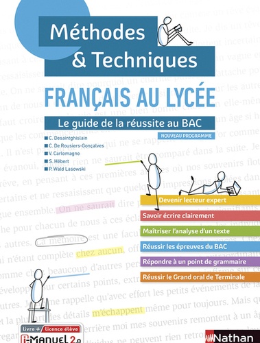 Méthodes et techniques - Français au lycée 2020