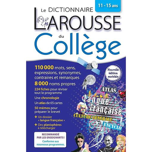 Le Dictionnaire Larousse du collège - Edition 2021