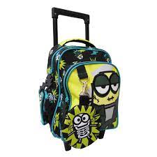 Cartables à Roulettes Monsters Minion 2 Compartiments Jaune