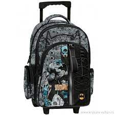 Cartable à Roulette Batman 3 Compartiment Noir