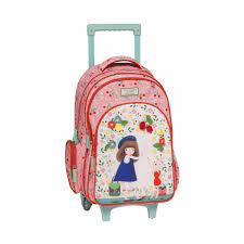 Cartable à Roulette Kori Kumi 3 Compartiment Rouge