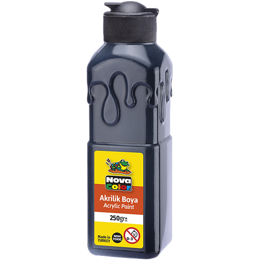Peinture Acrylique 250G Noir Réf NC-3015
