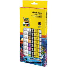 Boite de 12 Tube Peinture Acrylique 12ML