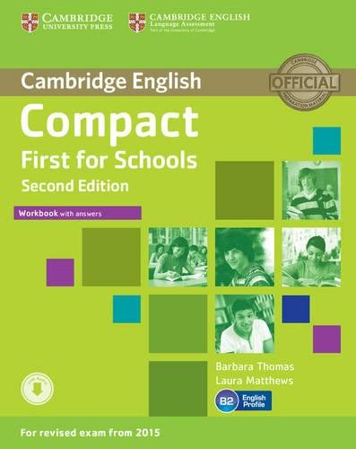 Compact First for Schools Workbook with Answers with Audio-