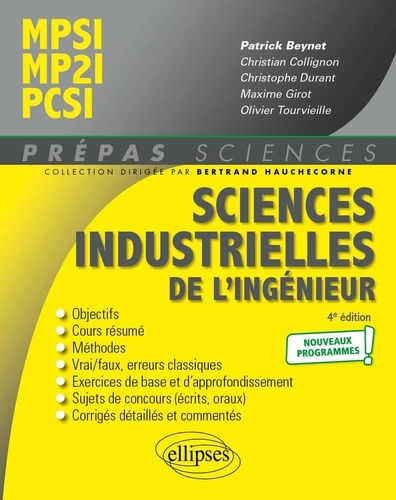 Sciences industrielles de l'ingénieur MPSI, MP2I, PCSI
