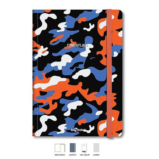 Bloc Note CAMOUFLAGE 5*5 192P 17x24