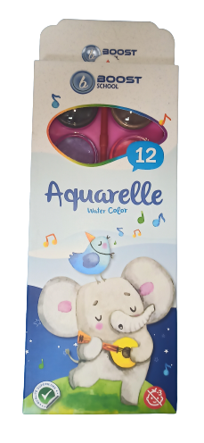 Peinture Aquarelle de 12 Réf BS-AQ12