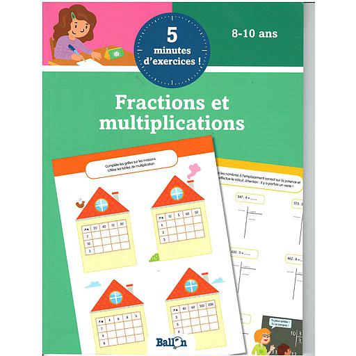5 minutes d'exercices - Fractions et multiplications