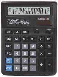 Calculatrice de Poche Rebell Noir 193*143