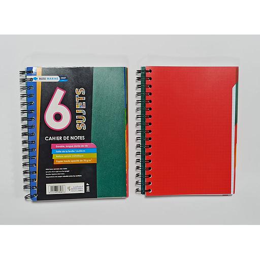 Registre Spiral 288P 6 Sujuts 17*22 5*5 70G