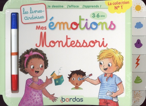 Mes émotions Montessori  - Avec 1 feutre effaçable