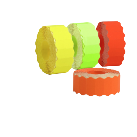 Rouleau de Etiquette 26*12 Swing Jaune Fluo