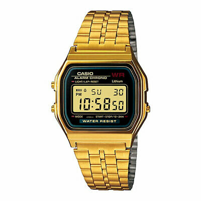 Montre Casio A159WMEA Rétro en Acier Inoxydable Or