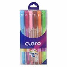 Pochette de 6 Stylo à Bille Trion Translucide 1MM