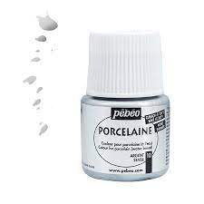 Peinture pour Porcelaine 45ml Argent