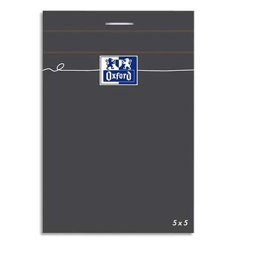 Bloc notes - 10 x 15 cm - 160 pages - petits carreaux - 80G - Gris