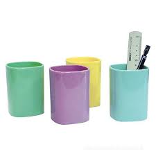 Pot à Crayon Incassable Couleur Opaque Pastel
