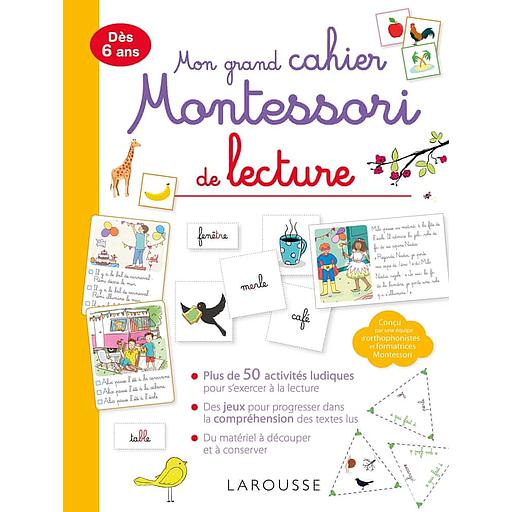 Mon grand cahier Montessori de lecture