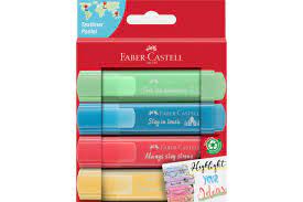 Pochette de 4 Fluorescent Couleur Pastel