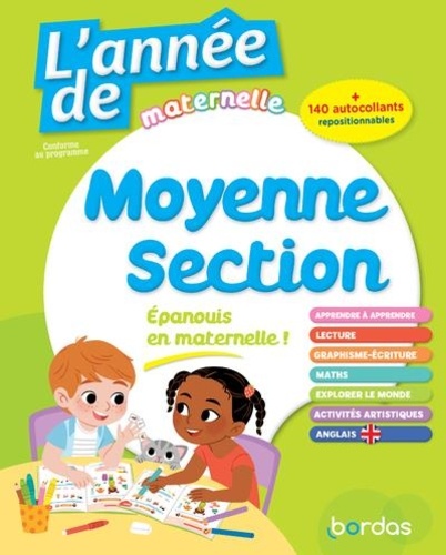 L'année de Moyenne Section  - Avec 140 autocollants repositionnables
