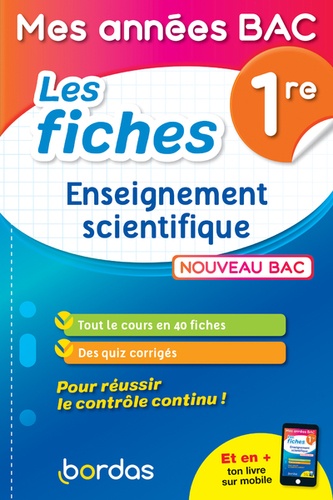 Enseignement scientifique 1re  - Les fiches
