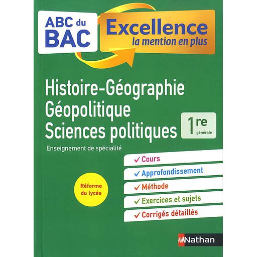 Histoire-Géographie, Géopolitique, Sciences politiques Enseignement de spécialité 1re