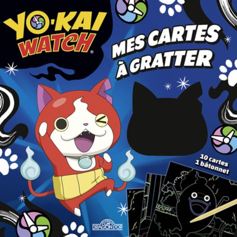 Mes cartes à gratter Yo-kai watch - Jibanyan  - Avec 10 cartes et 1 bâtonnet