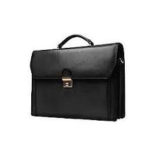 Cartable Semi Cuir Noir Réf 6608