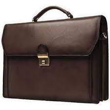 Cartable Semi Cuir Marron Réf 321