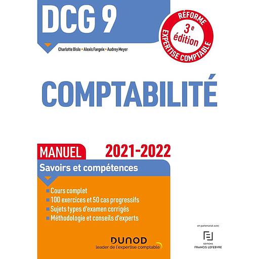 DCG 9 Comptabilité  - Manuel