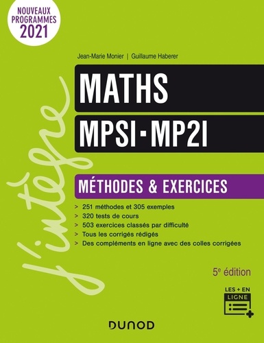 Maths MPSI-MP2I  - Méthodes et exercices
