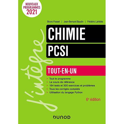 Chimie PCSI  - Tout-en-un
