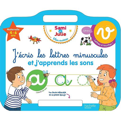 J'écris les lettres minuscules et j'apprends les sons  - Avec un feutre effaçable