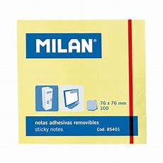 Post-it Milan Jaune 76*76MM Rèf 85434