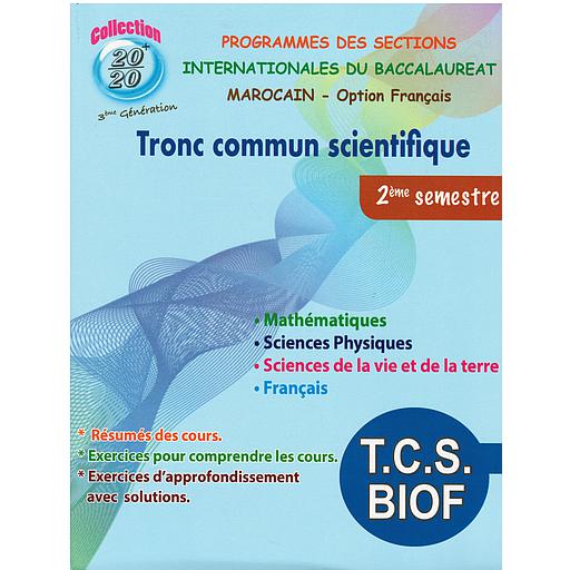 collection 20/20 TC biof scientifique 2ème semestre