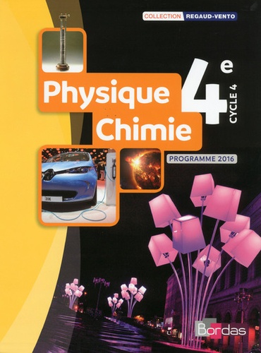 Physique-Chimie 4e  - Programme 2016