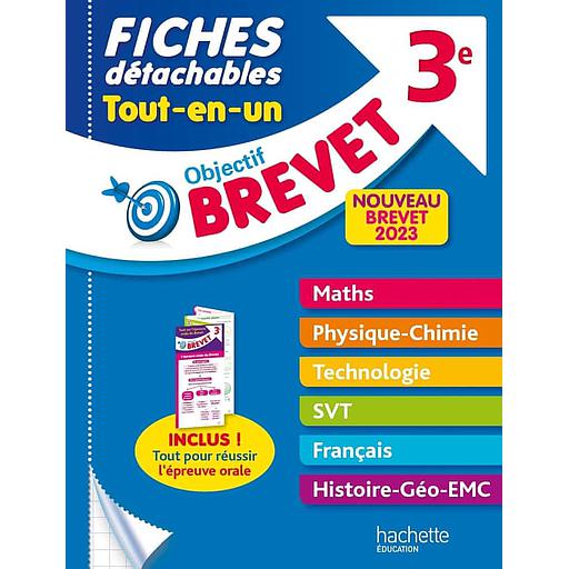 Fiches détachables tout-en-un 3e