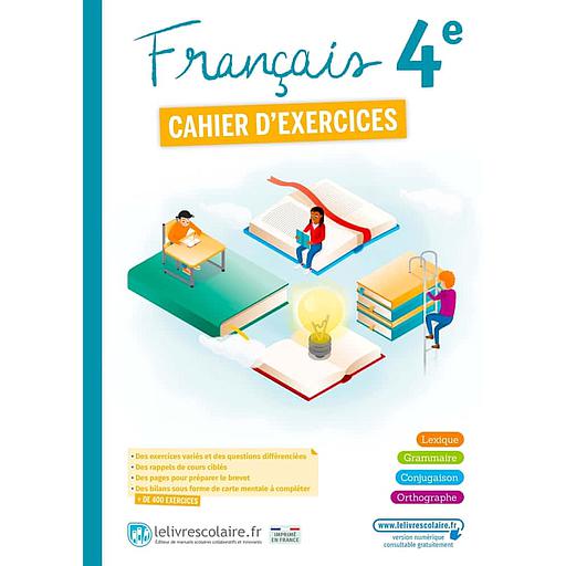 Français 4e  - Cahier d'exercices
