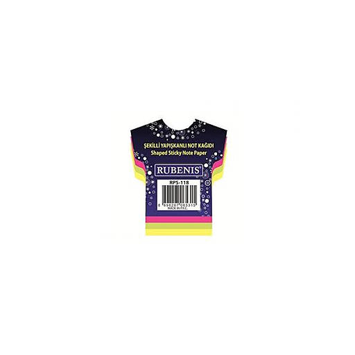 Post-it 7x7 4 Couleur Motif Rubenis