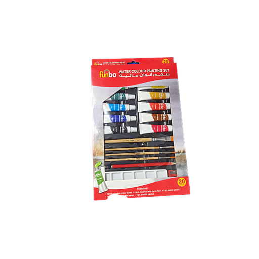 Paquet de Peinture Aquarelle Funbo 20 Pcs