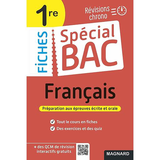 Spécial Bac Fiches Français 1re Bac 2023: Tout le programme en 53 fiches, mémos, schémas-bilans, exercices et QCM