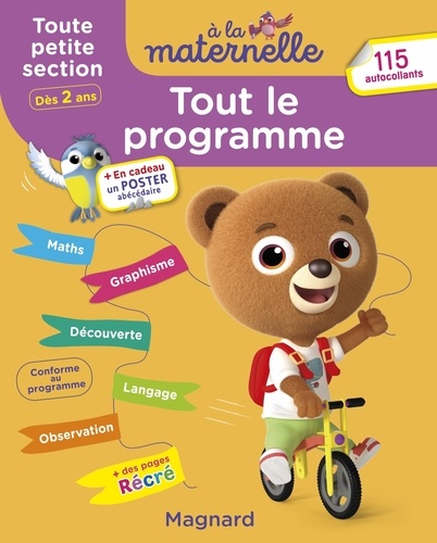 Tout le programme à la maternelle Toute petite section