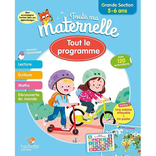 Tout le programme Grande section  - Avec 120 autocollants, une ardoise effaçable et un poster